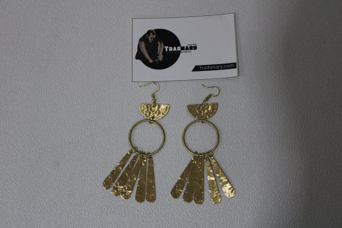 Brass Earrings.                      