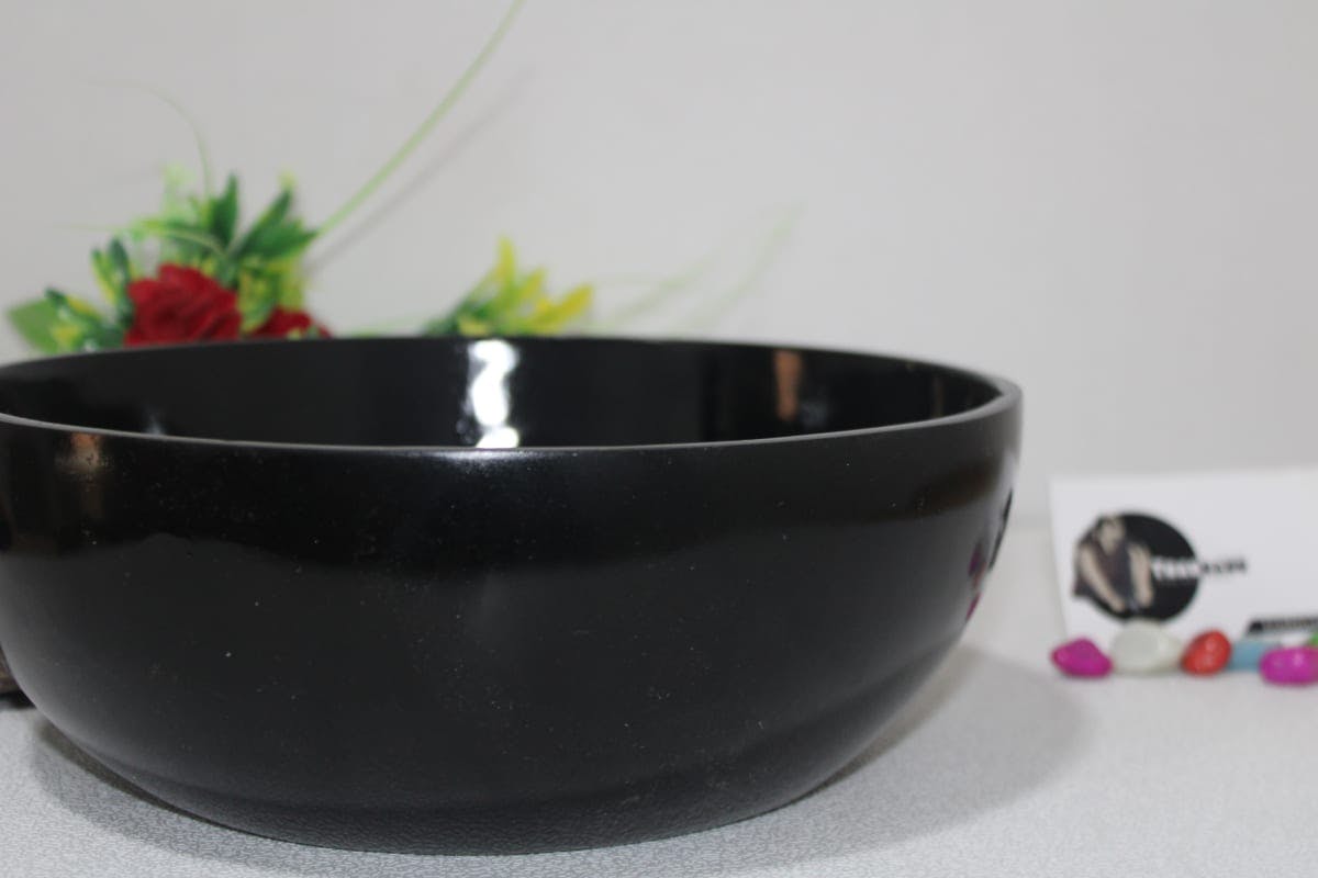 Black Resin Bowl 